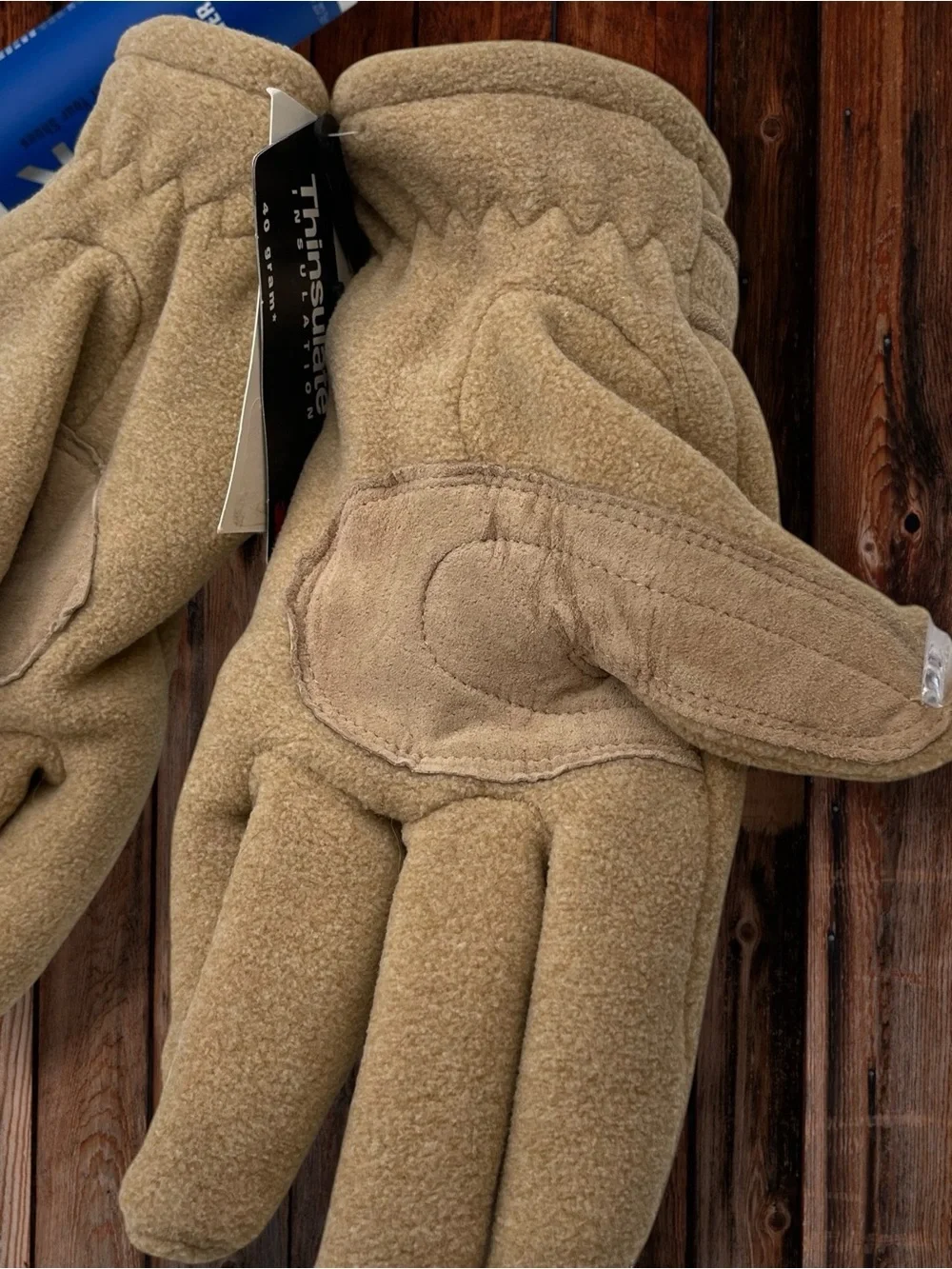 NWT Etienne Aigner Thinsulate Fleece Gloves Size XL Vintage